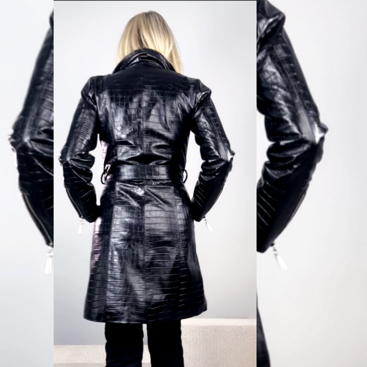 Trench Coat Cher Pelica Preta